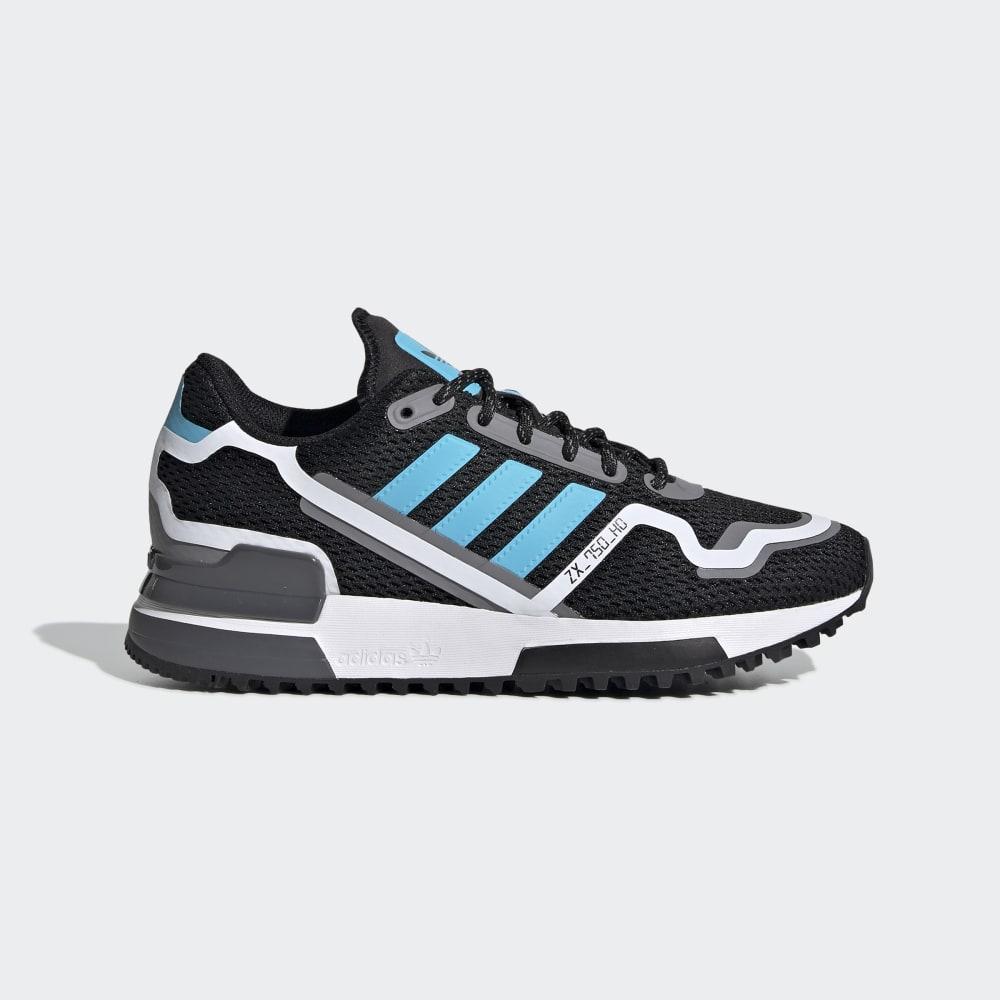 Adidas Boys' ZX 750 HD Originals Shoes Black/Light Blue/White Ireland FV4609